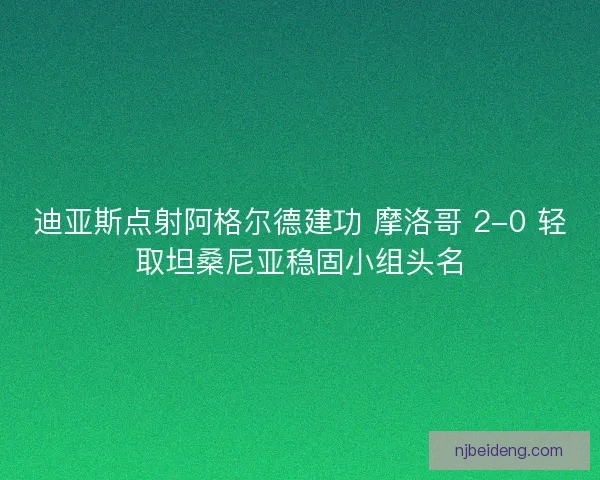 迪亚斯点射阿格尔德建功 摩洛哥 2-0 轻取坦桑尼亚稳固小组头名